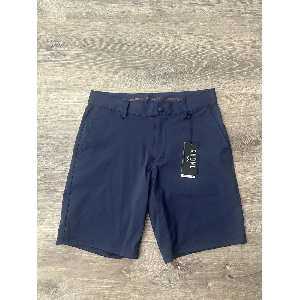 New RHONE Commuter Shorts Performance Flex Knit Stretch 9